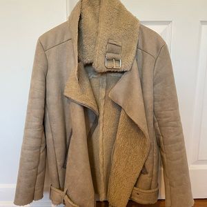 OAK + FORT Shearling Jacket One Size